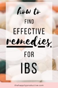how to find effective remedies for IBS